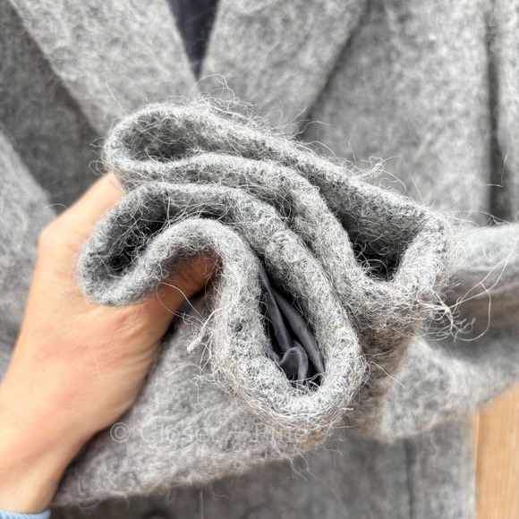 Sezane x Madewell Octave Wool Blend Longline Double Breasted Blazer Coat Small - Picture 9 of 17